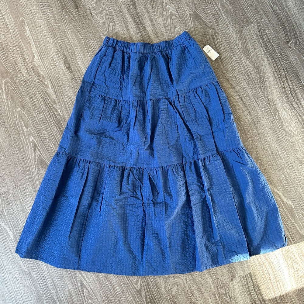 Blue old navy midi skirt